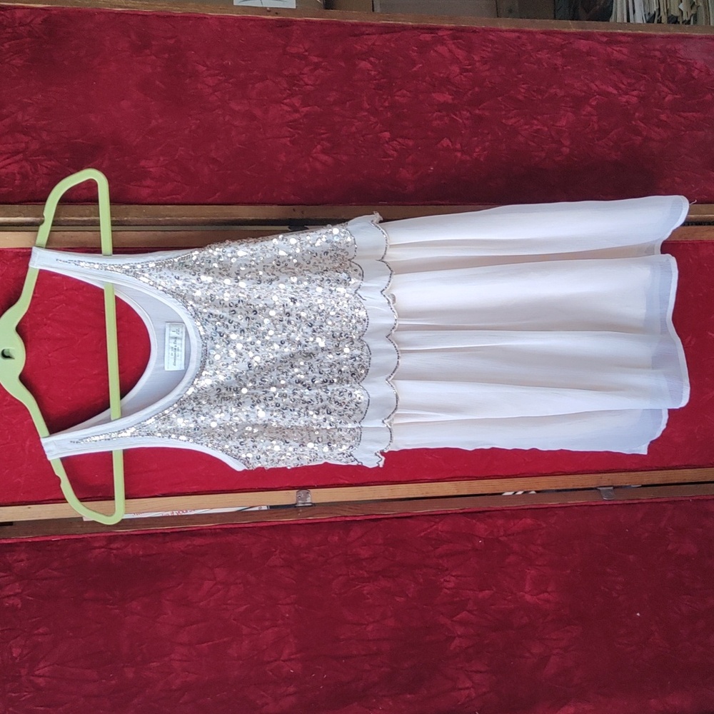 Abercrombie & Fitch gauzy sequin dress size Small